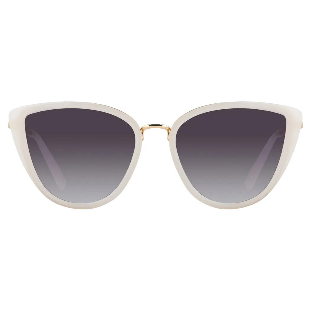 Cat-eye White Sunglasses