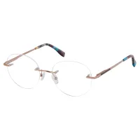 Round Gold Eyeglasses