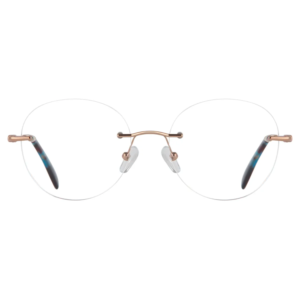 Round Gold Eyeglasses
