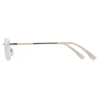 Rectangle Gold Eyeglasses