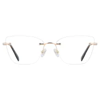 Square Gold Eyeglasses