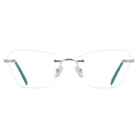 Cat-eye Green Eyeglasses