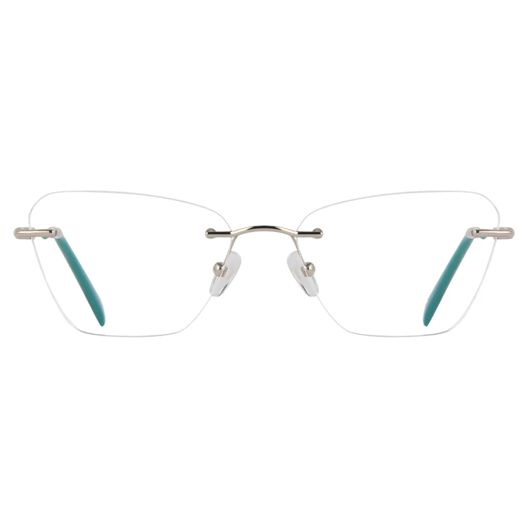 Cat-eye Green Eyeglasses