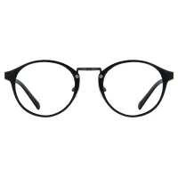 Round Black Eyeglasses