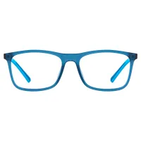 Rectangle Transparent Blue Eyeglasses