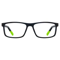 Rectangle Black/Green Eyeglasses