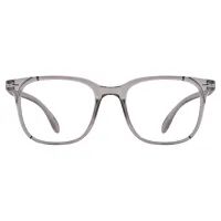 Square Transparent Gray Eyeglasses