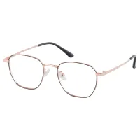Rectangle Black Gold Eyeglasses