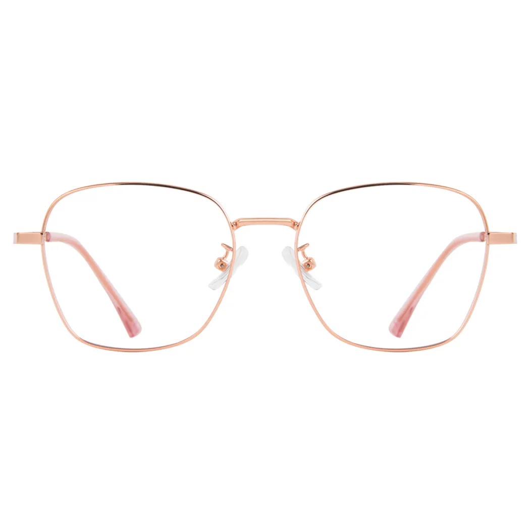 Square Rose Gold Eyeglasses