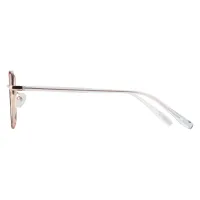 Square Black Gold Eyeglasses