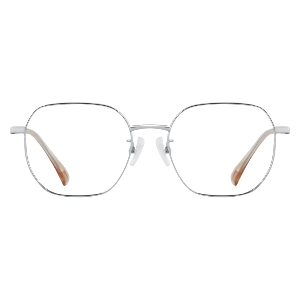 Square Silver Eyeglasses