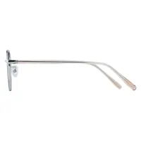 Square Silver Eyeglasses