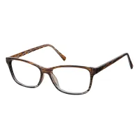 Rectangle Brown Eyeglasses