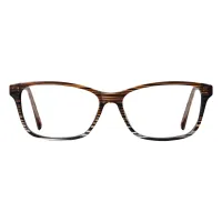 Rectangle Brown Eyeglasses