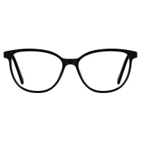 Oval Black Eyeglasses