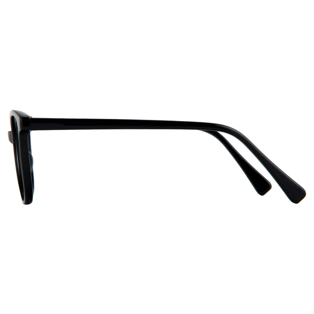 Oval Black Eyeglasses