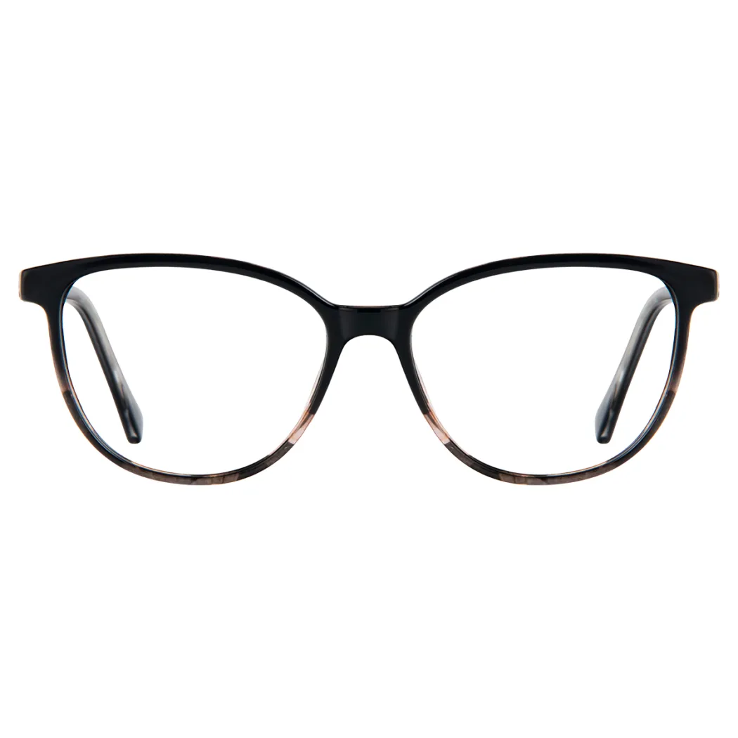 Oval Black/Tortoiseshell Eyeglasses