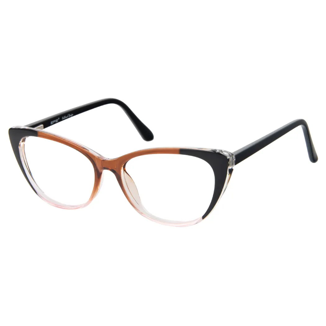 Cat-eye Black/Brown Eyeglasses