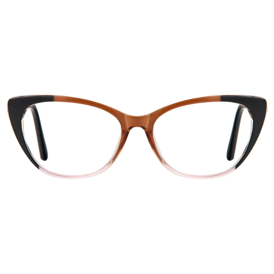 Cat-eye Black/Brown Eyeglasses