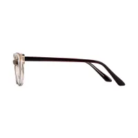 Cat-eye Clear/Brown Eyeglasses