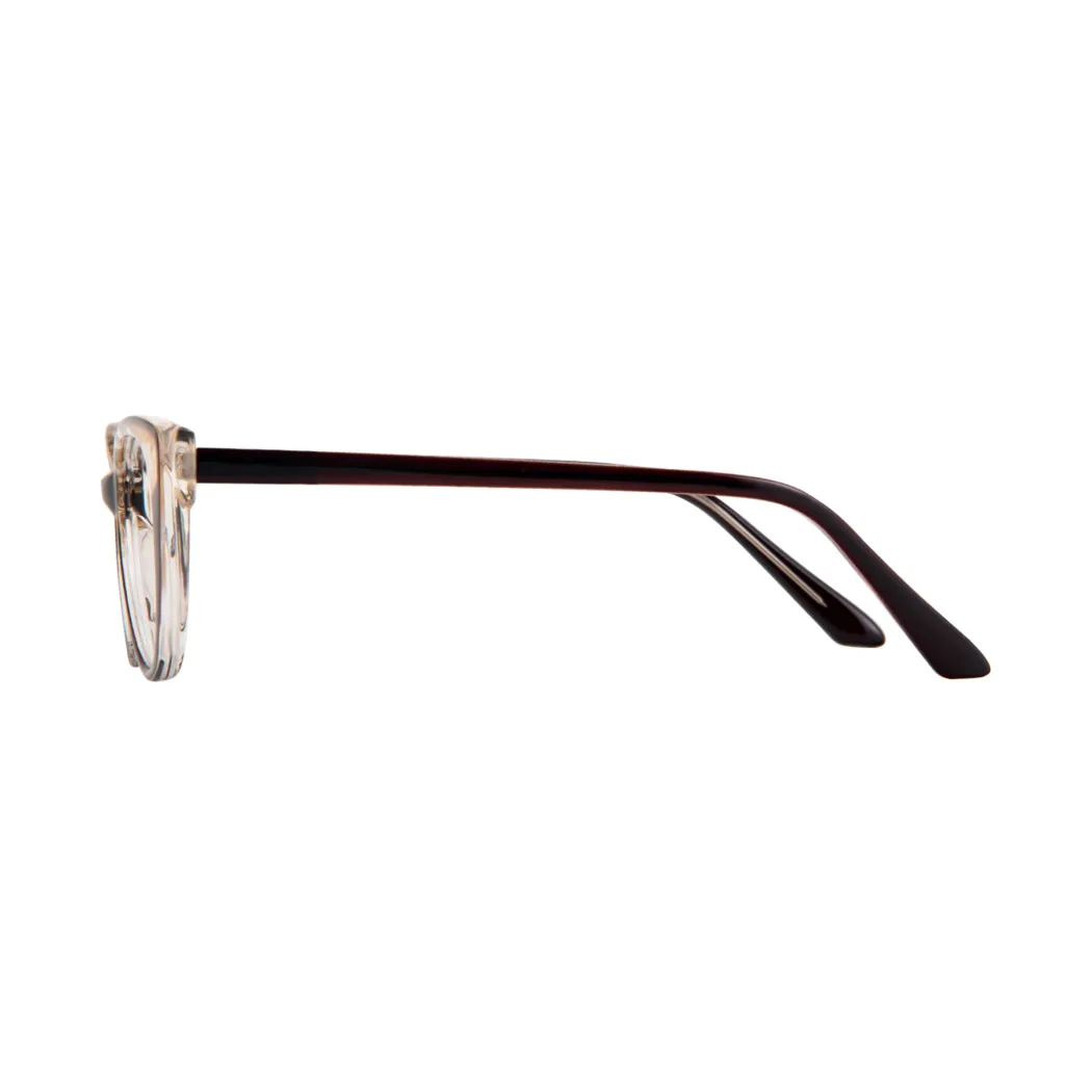 Cat-eye Clear/Brown Eyeglasses