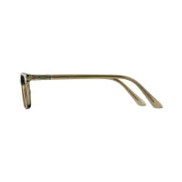 Rectangle Transparent Green Eyeglasses