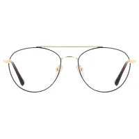 Aviator Black Gold Eyeglasses