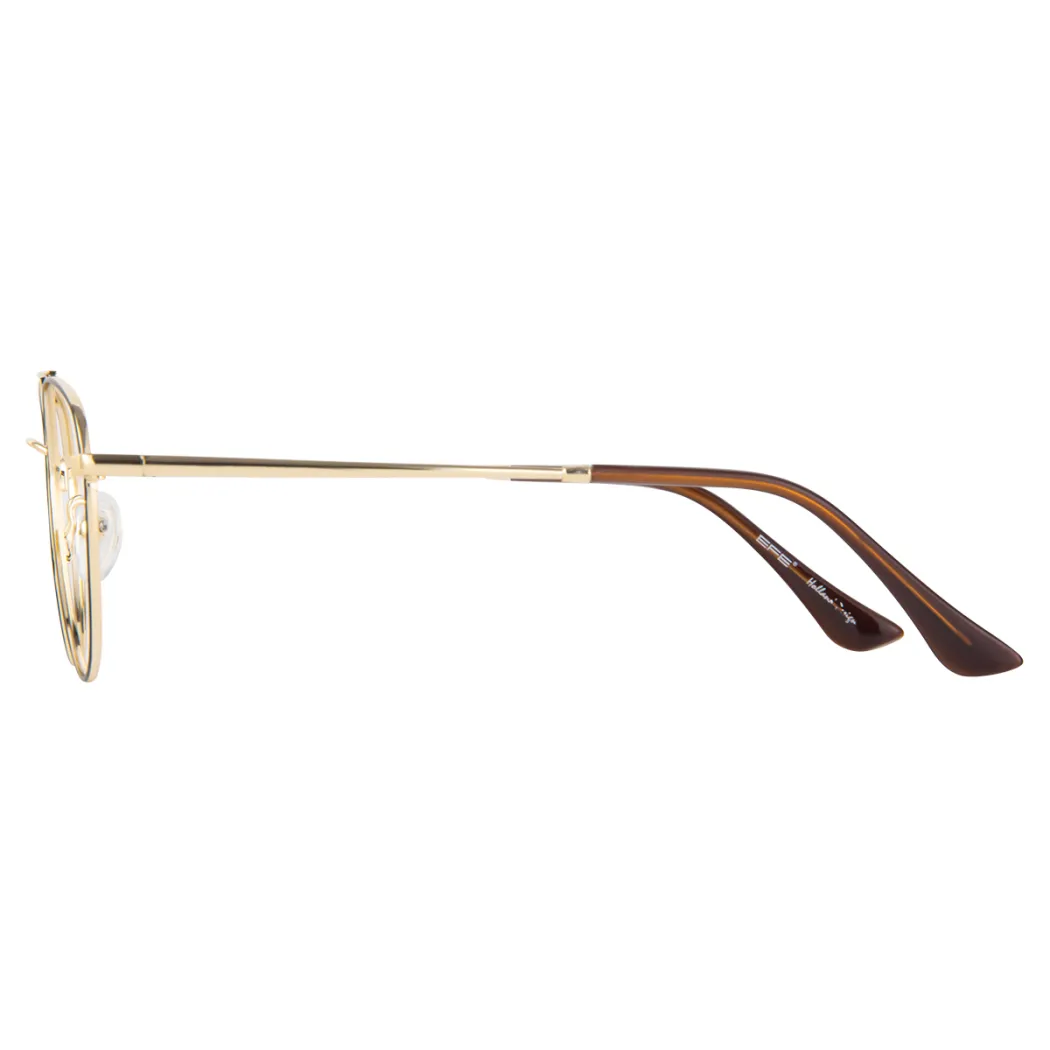 Aviator Black Gold Eyeglasses