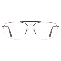 Aviator Brown Eyeglasses