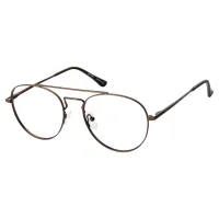 Aviator Brown Eyeglasses