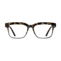 Rectangle Dark Tortoiseshell Eyeglasses