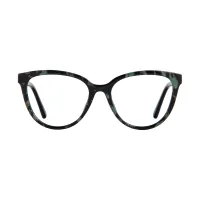 Cat-eye Black/Green Eyeglasses