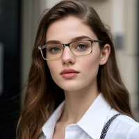 Rectangle Black Eyeglasses