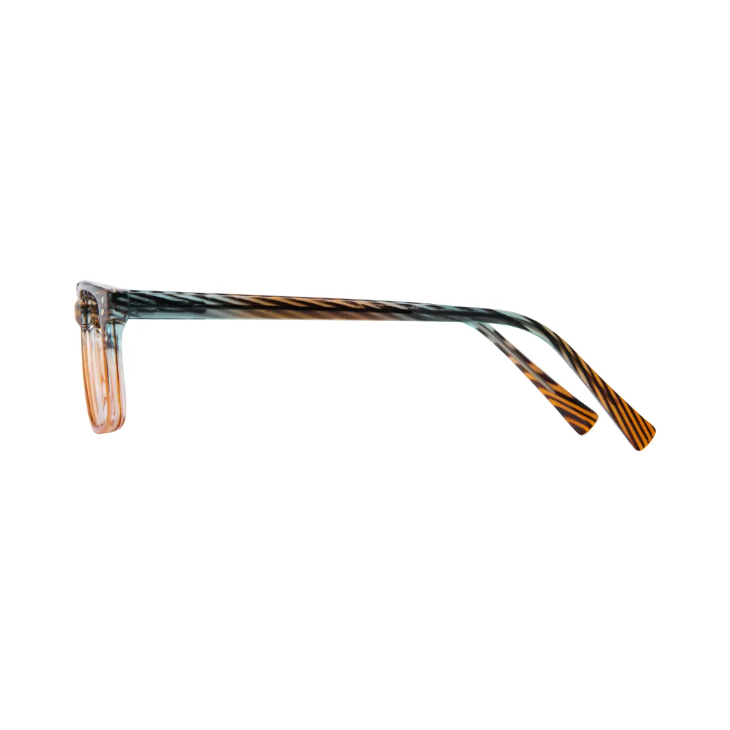 Rectangle Blue/Orange Eyeglasses