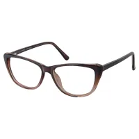 Cat-eye Gradient Brown Eyeglasses