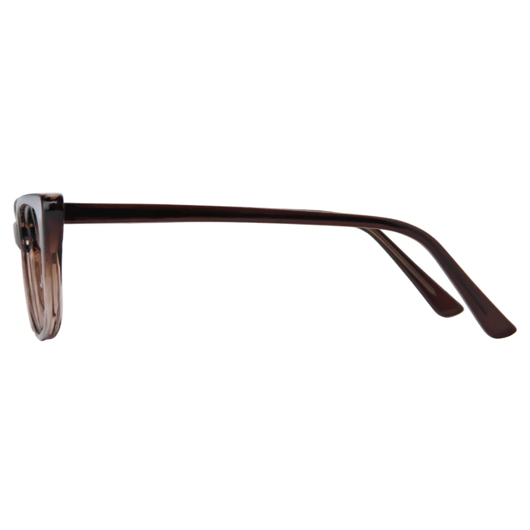 Cat-eye Gradient Brown Eyeglasses
