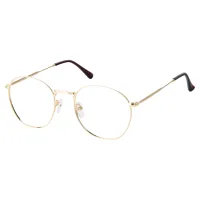 Round Gold Eyeglasses