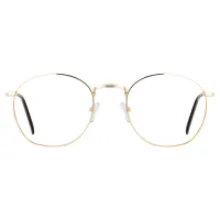 Round Gold Eyeglasses