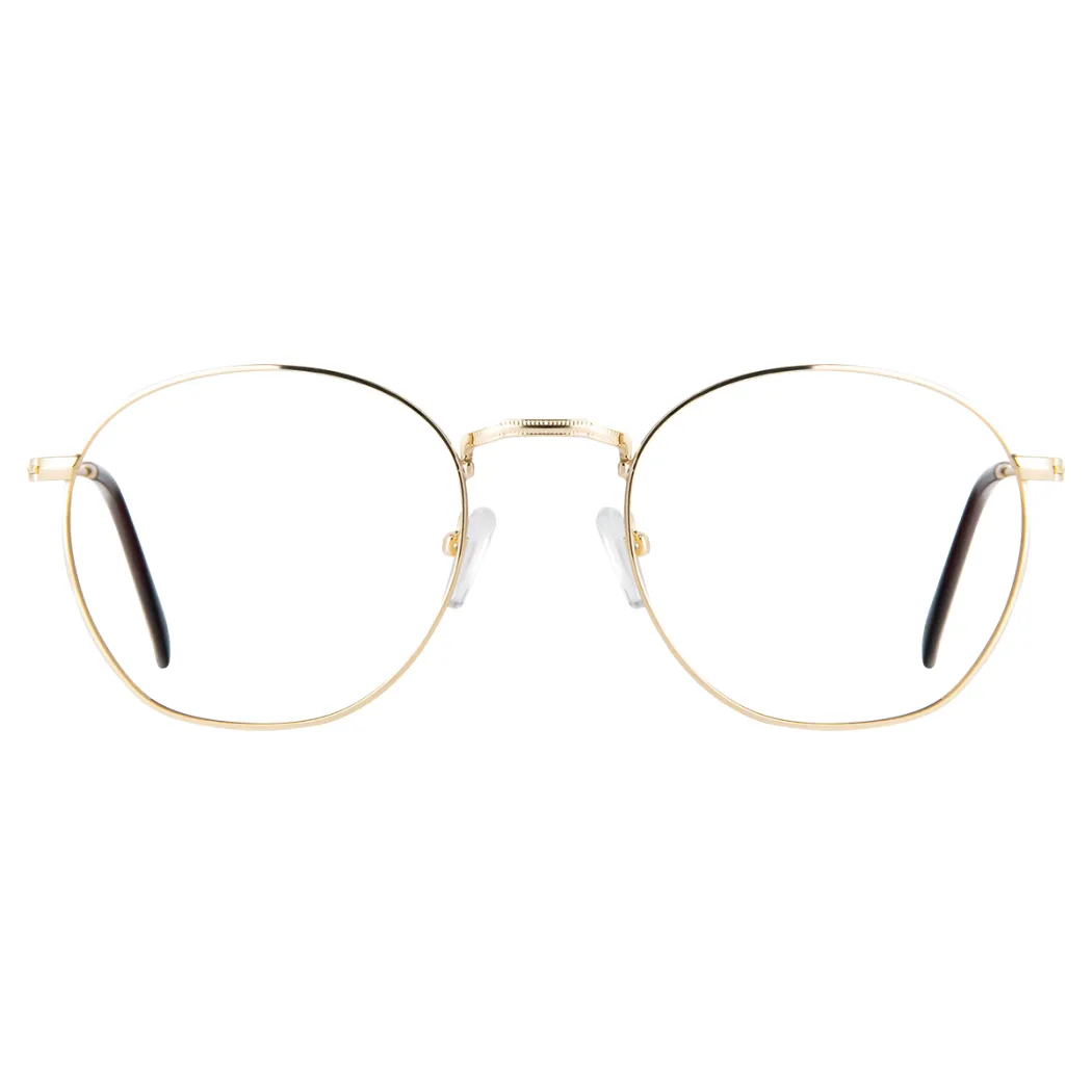 Round Gold Eyeglasses