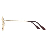 Round Gold Eyeglasses