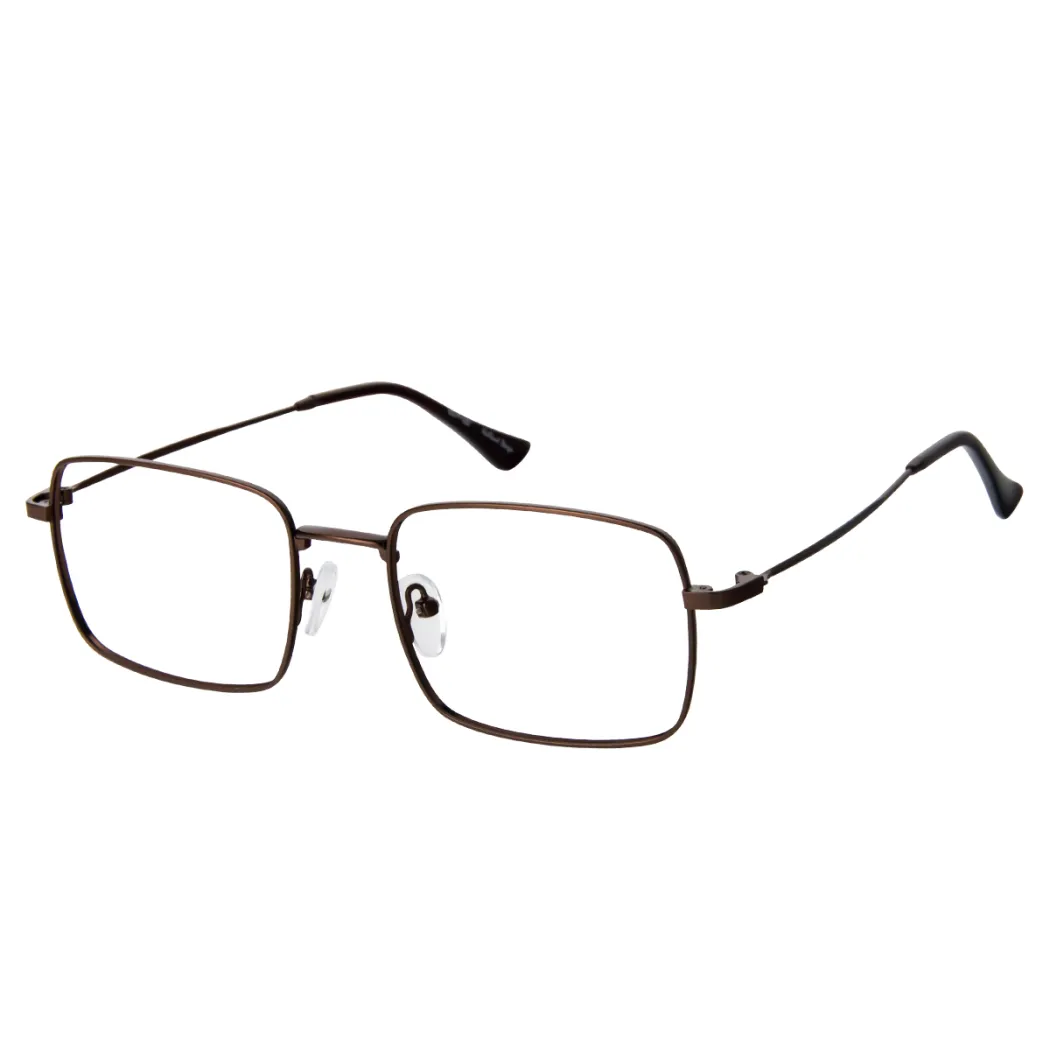 Rectangle Brown Eyeglasses