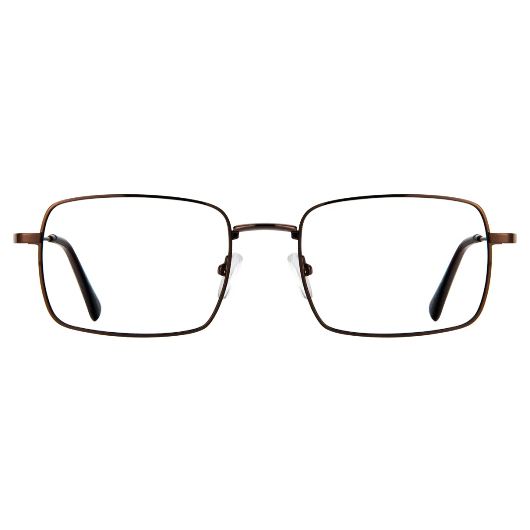 Rectangle Brown Eyeglasses