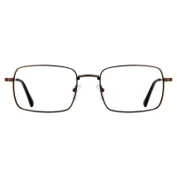 Rectangle Brown Eyeglasses
