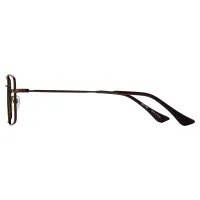Rectangle Brown Eyeglasses
