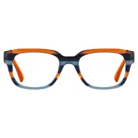 Rectangle Orange/Blue Eyeglasses