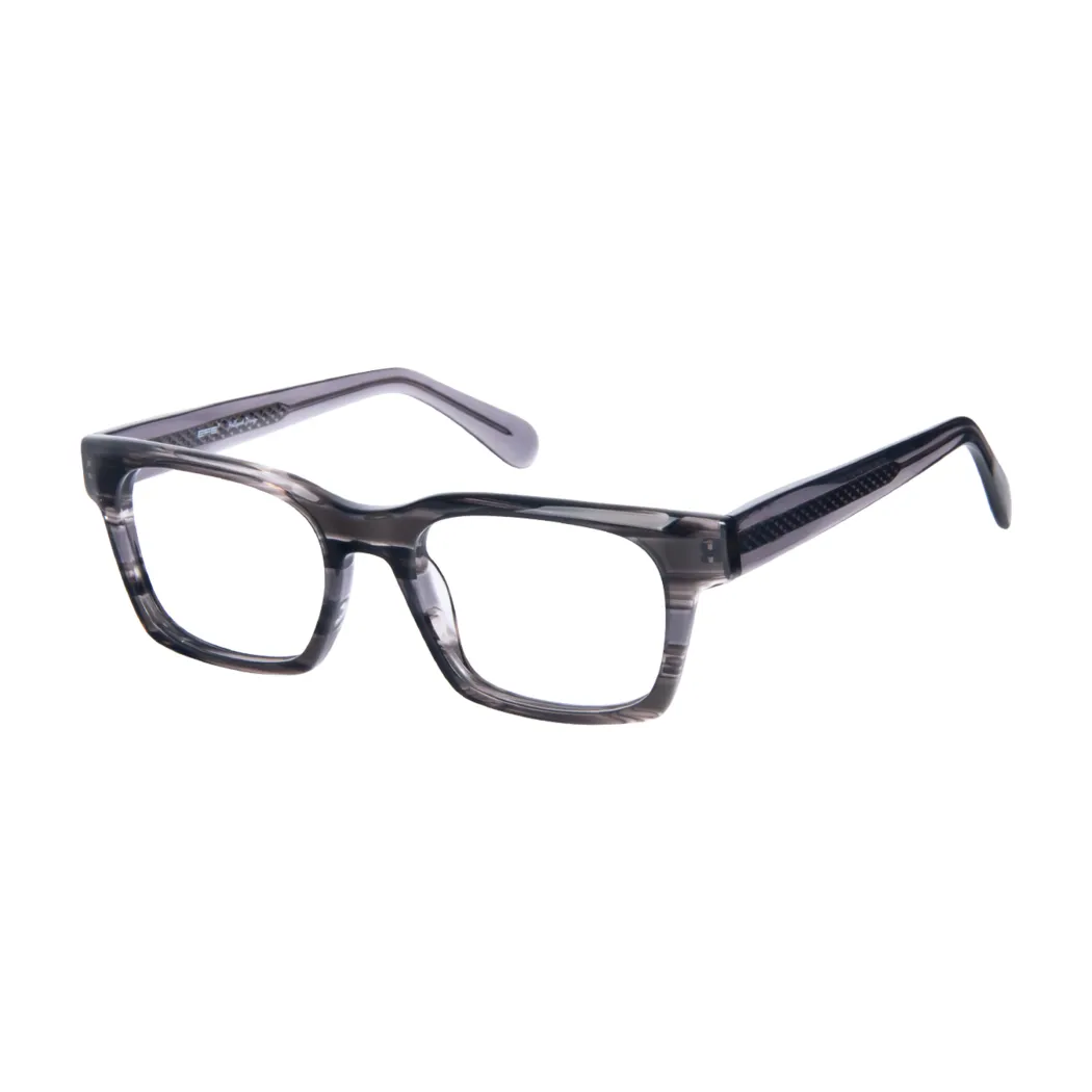 Square Black/Gray Eyeglasses