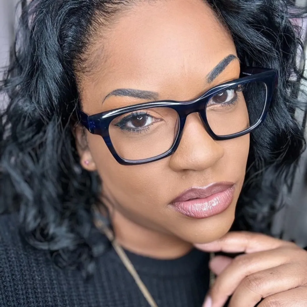 Square Black/Gray Eyeglasses