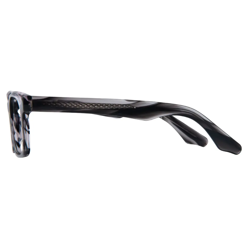 Rectangle Black/Gray Eyeglasses