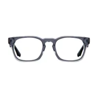 Rectangle Transparent Gray Eyeglasses