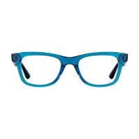 Rectangle Blue Eyeglasses